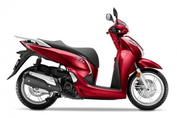 Red Lexmoto scooter showcasing sleek design, part of the motorcycle training fleet for courses in North London.